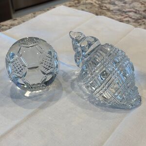 Waterford Crystal Ball and Shell